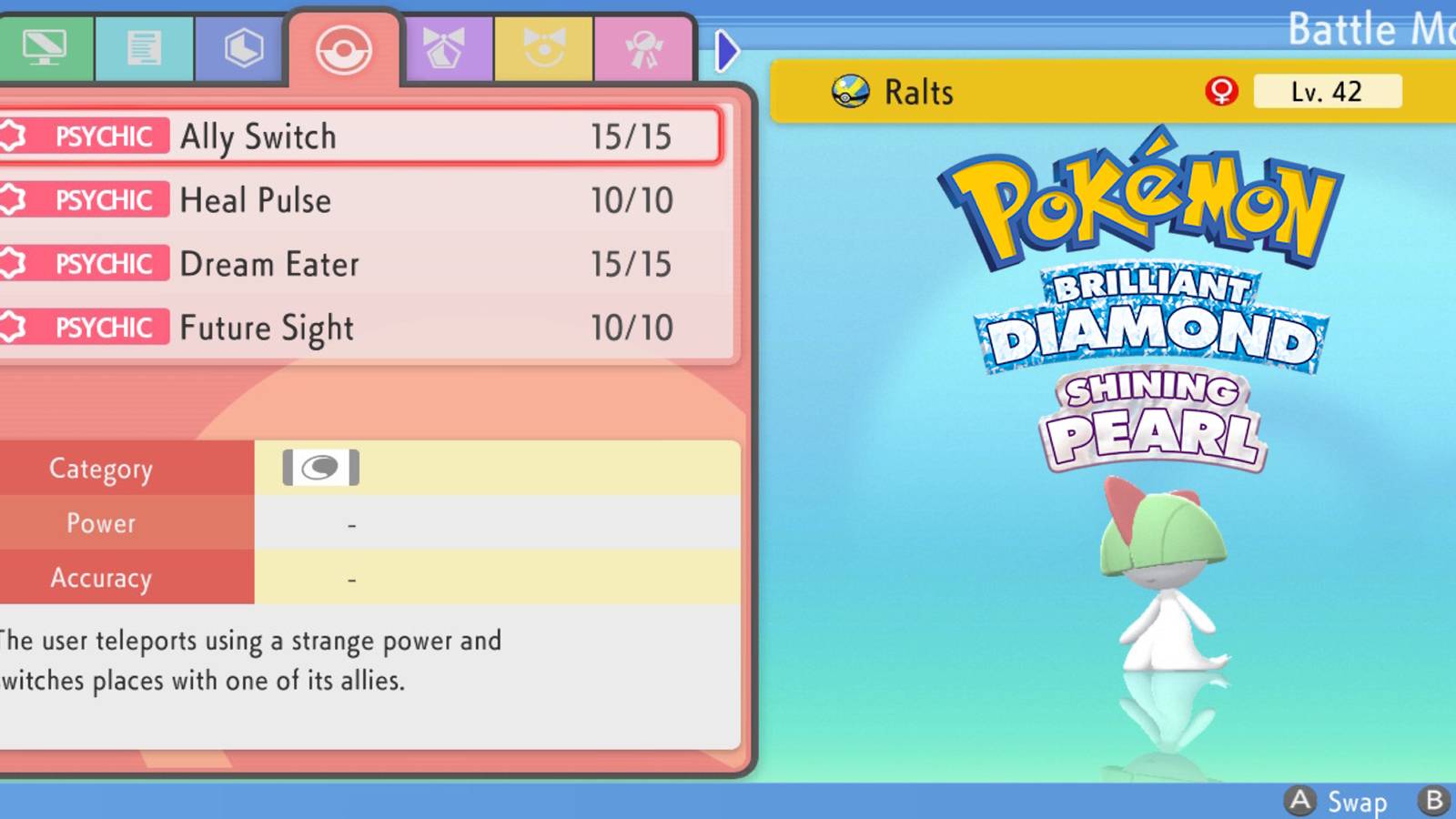 pokemon brilliant diamond shining pearl ralts