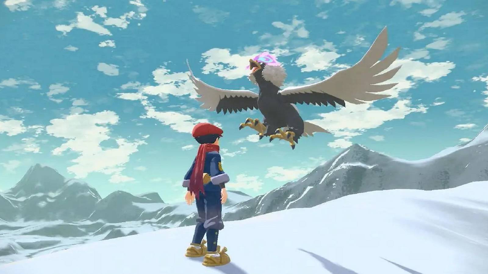 pokemon legends arceus mountain hisuian braviary screenshot