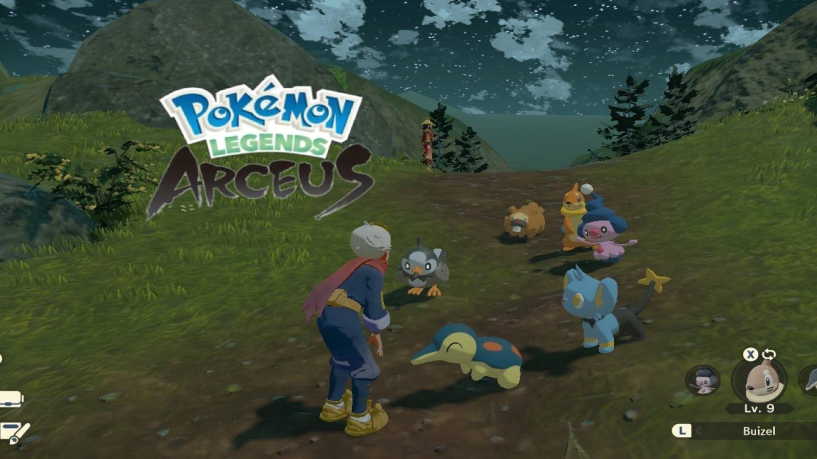 pokemon legends arceus nickname team 