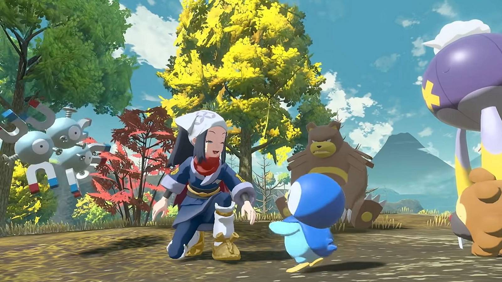 pokemon legends arceus talking with pokemon feature