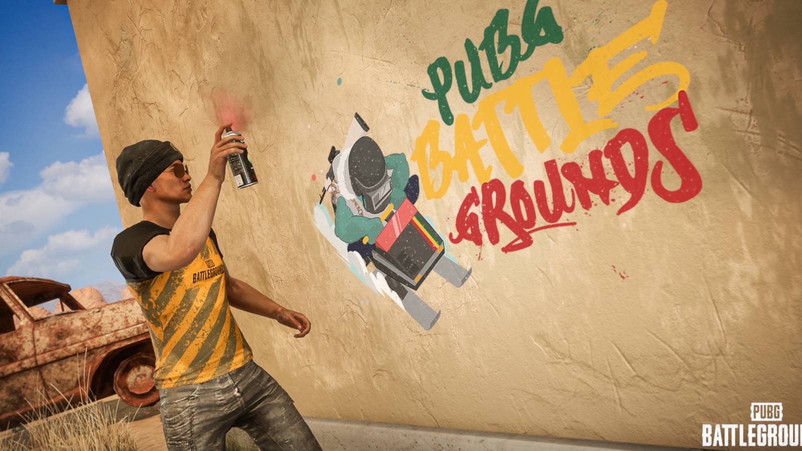 pubg battlegrounds graffiti art