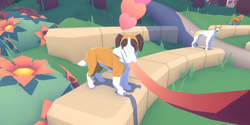 Pet the dog from Pupperazzi