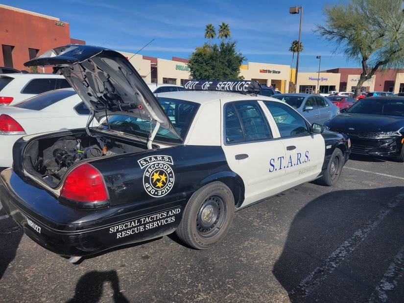 resident evil real life raccoon city police car