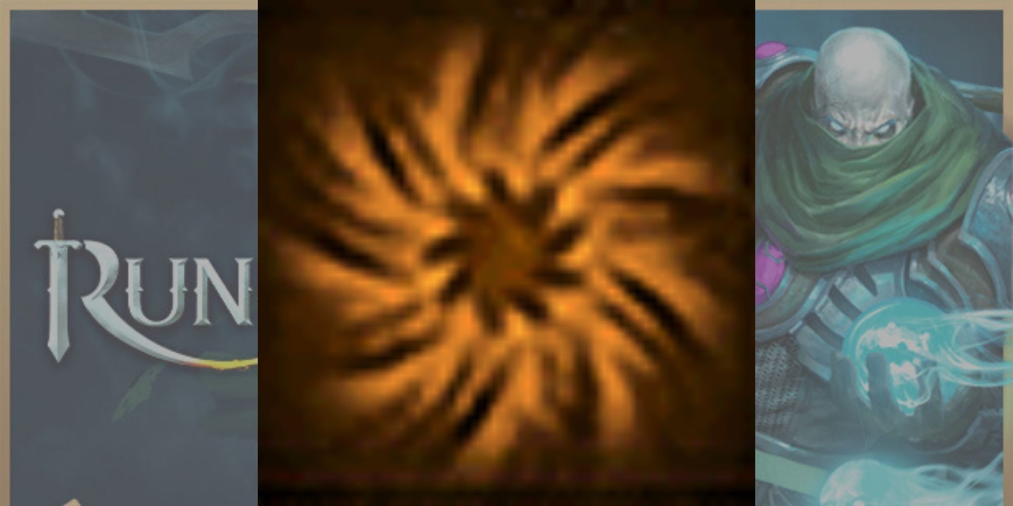 The Berserk melee ability icon superimposed over an official RuneScape 3 promo image.