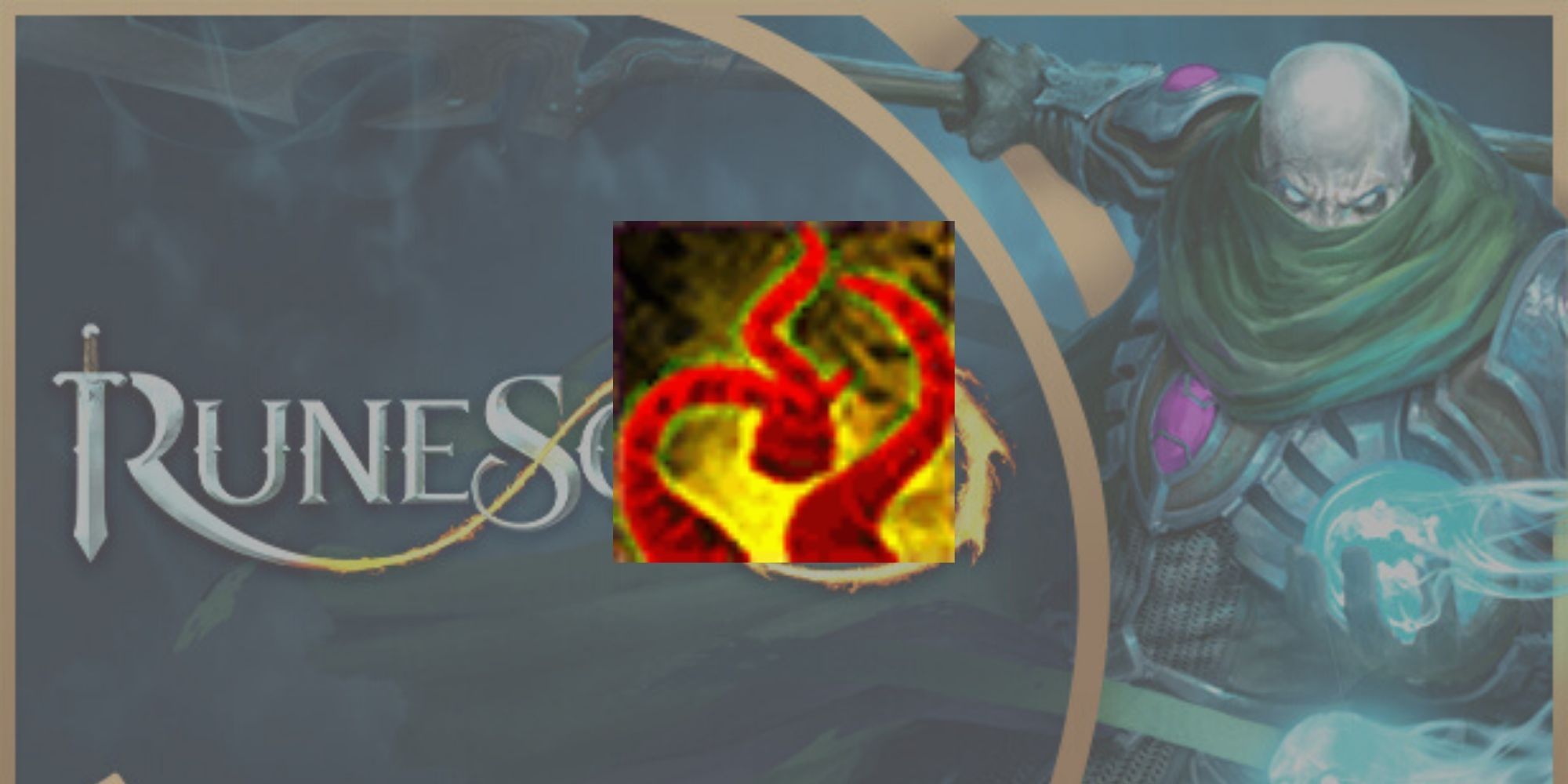 The Blood Tendrils melee ability icon superimposed over an official RuneScape 3 promo image.