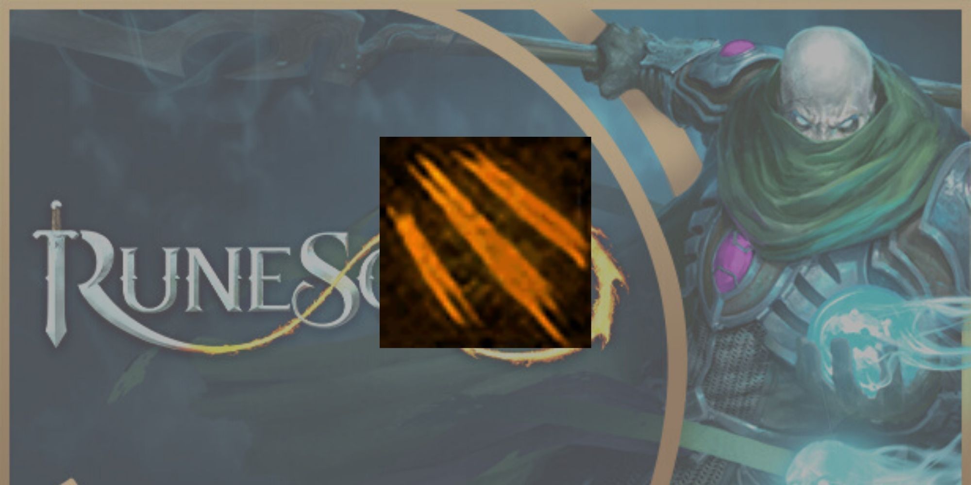 The Dismember melee ability icon superimposed over an official RuneScape 3 promo image.