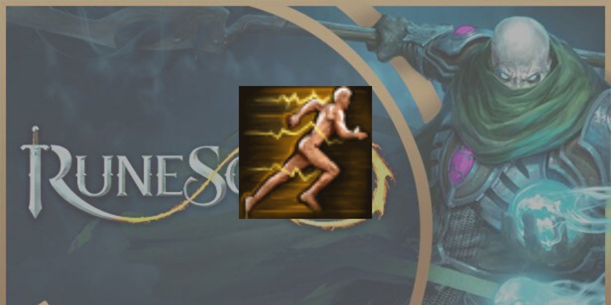 The Greater Barge melee ability icon superimposed over an official RuneScape 3 promo image.