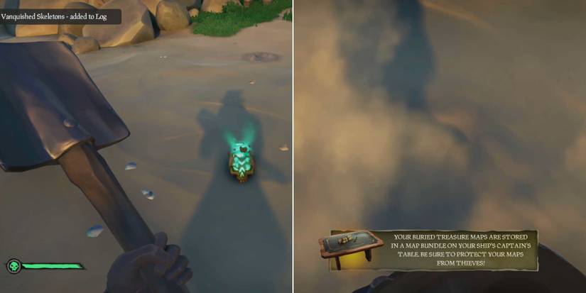 sea of thieves burying treasure