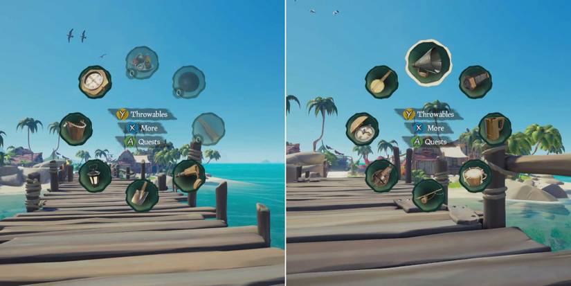 sea of thieves radial item menu