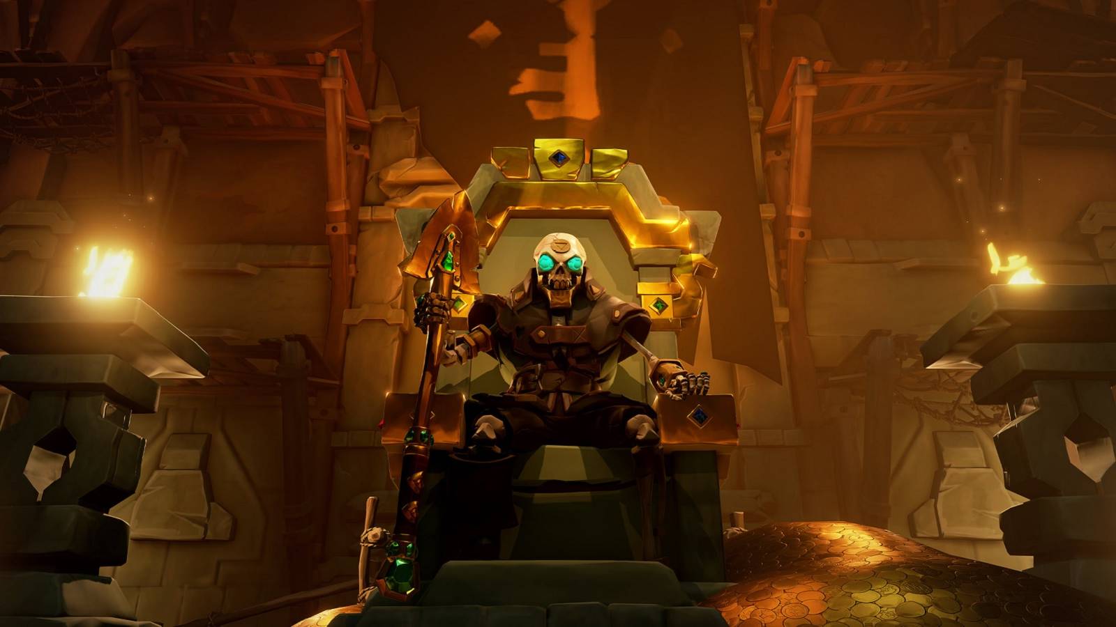sea of thieves skeleton throne