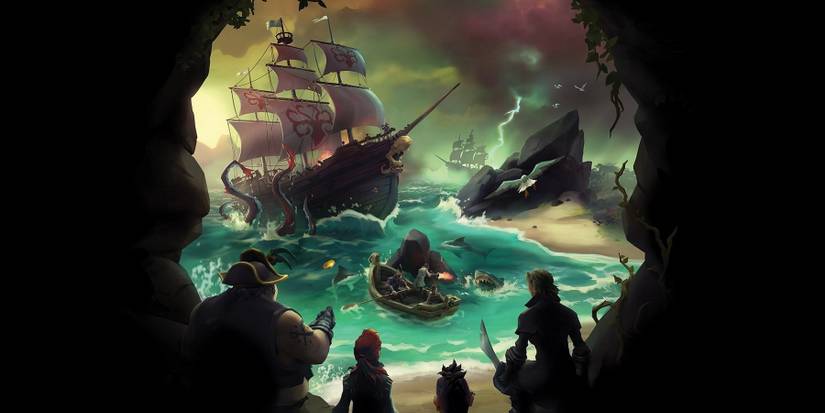 sea of thieves skull key art