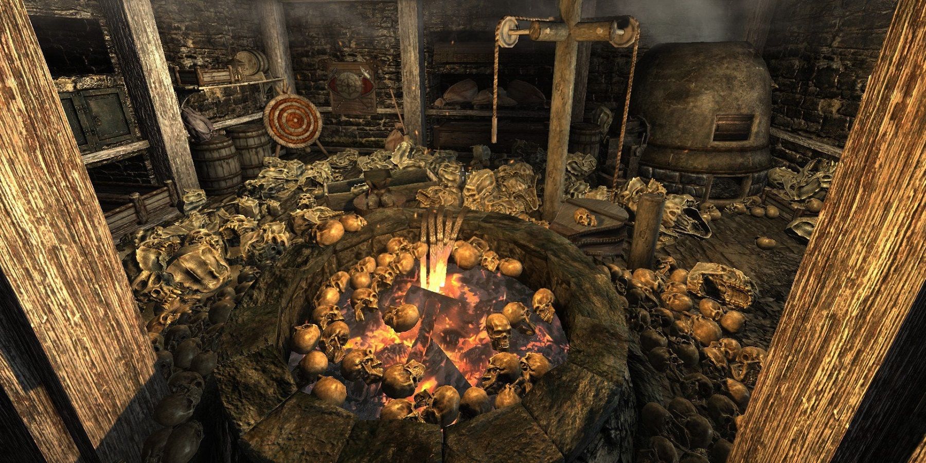 skyrim pile of skulls feature