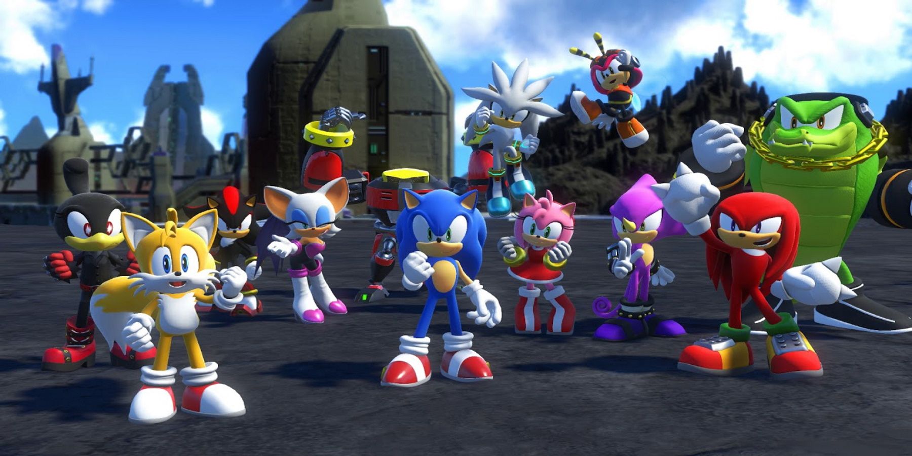 sonic forces cutscene with sonic characters