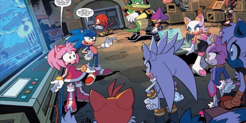 sonic idw comics panel