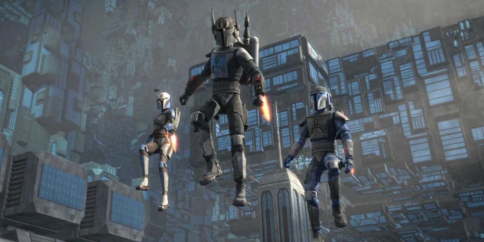 The Death Watch Mandalorian group from Star Wars.