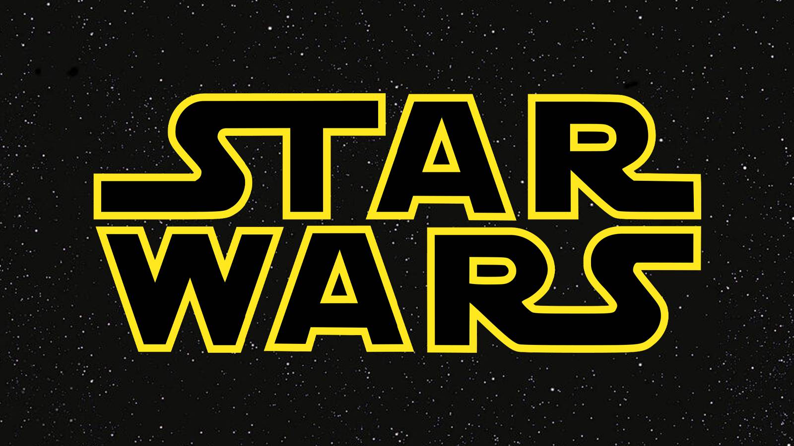 The Star Wars text logo with stars.