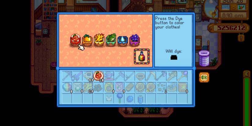 stardew valley dye pots