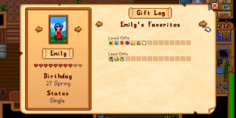 stardew valley emily friendship screen