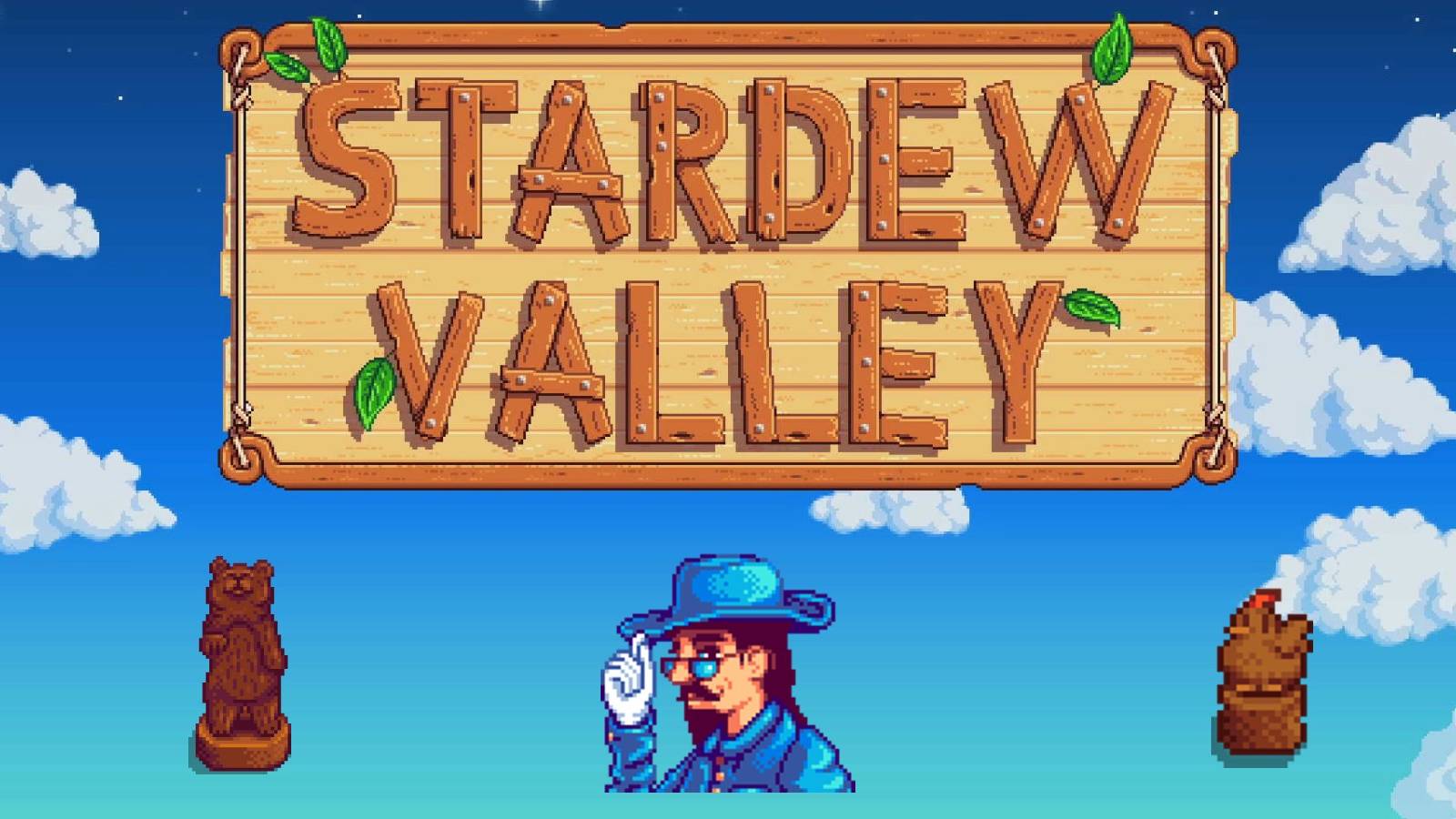 stardew valley logo and gunther
