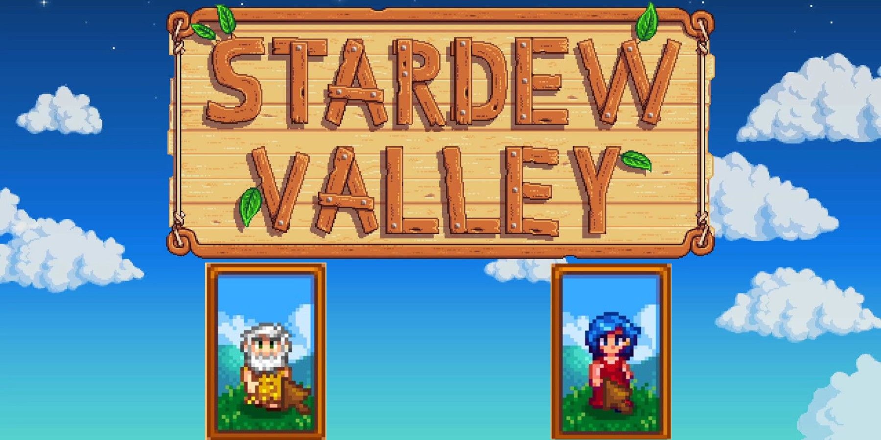 stardew valley logo and portaits