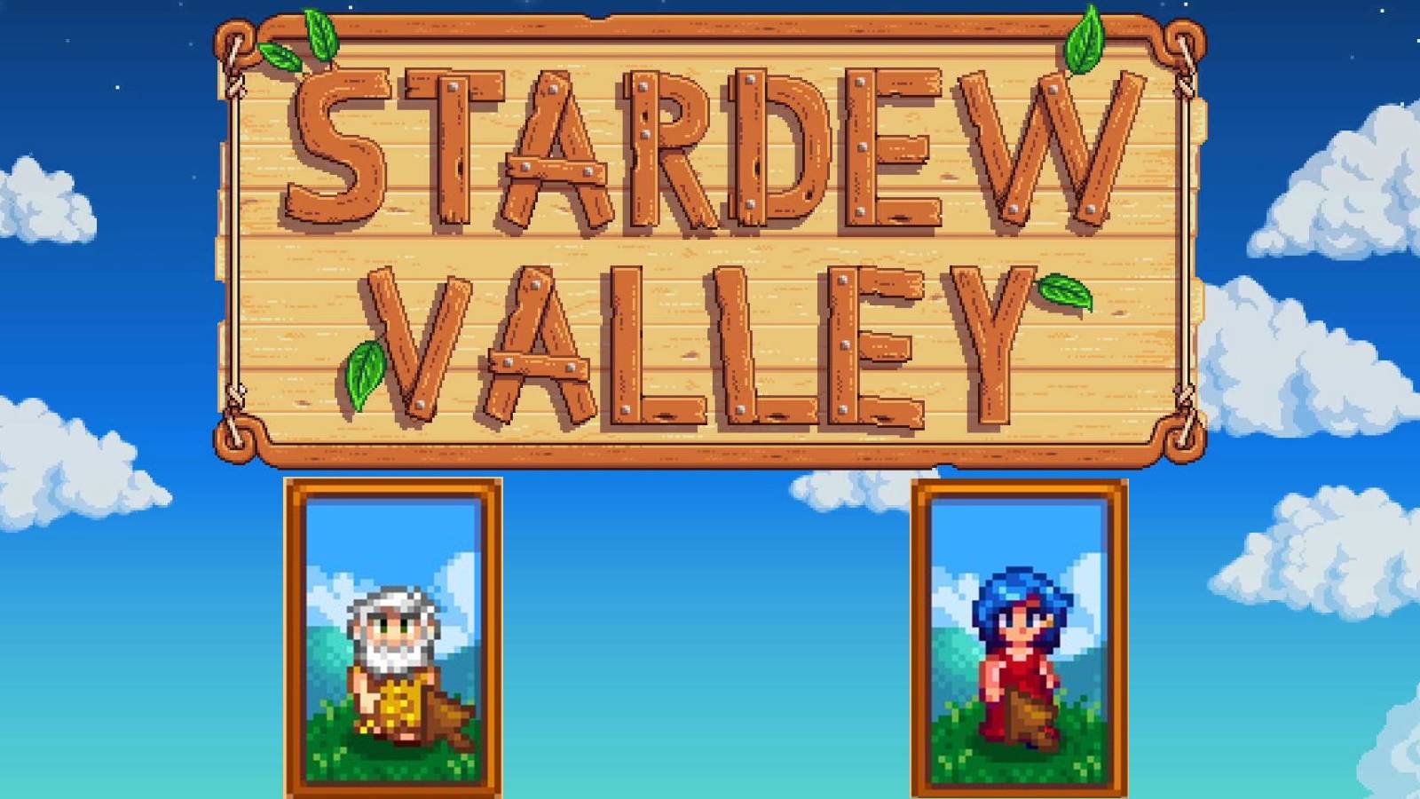 stardew valley logo and portaits