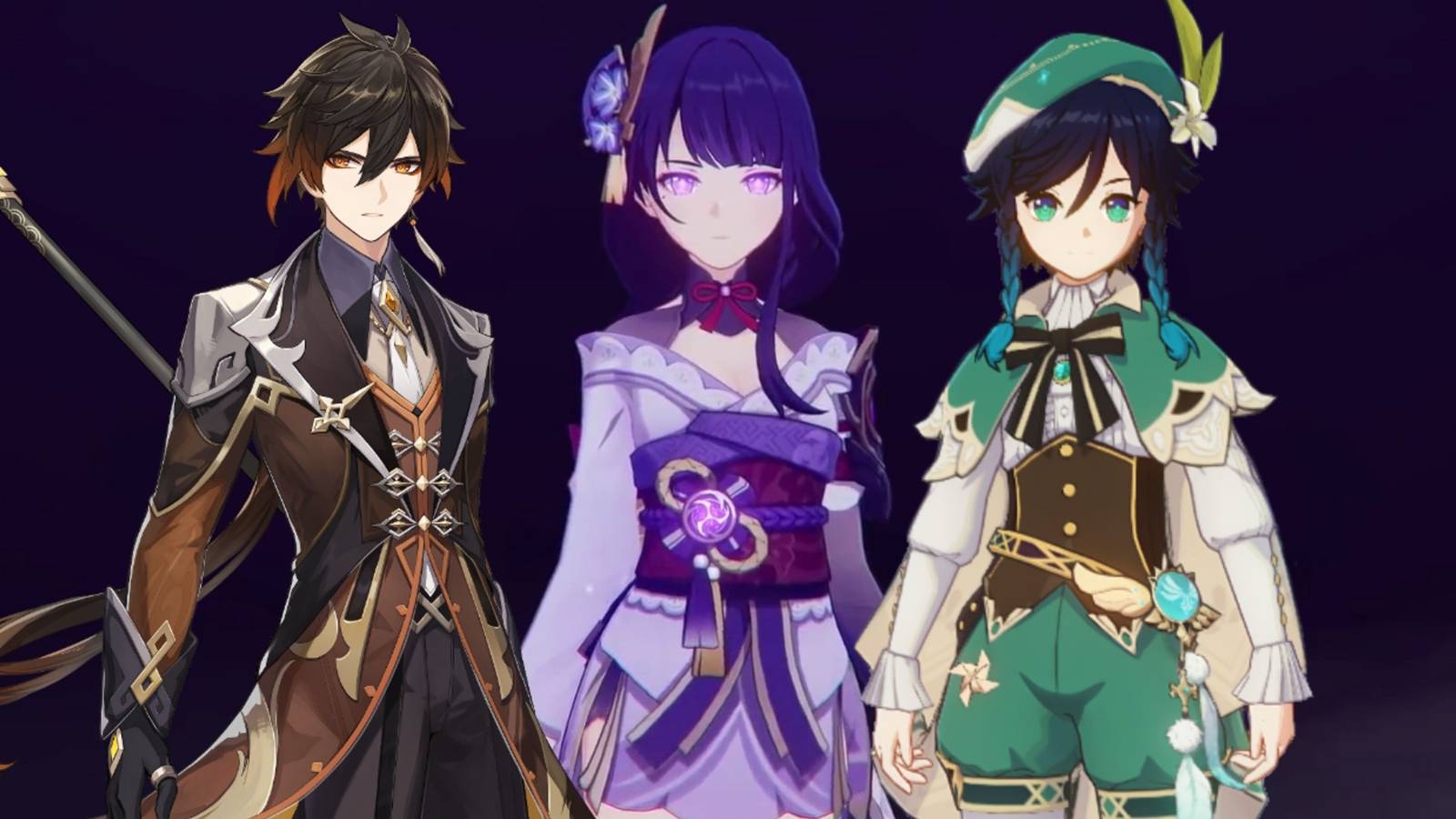 The three Genshin Impact Archons