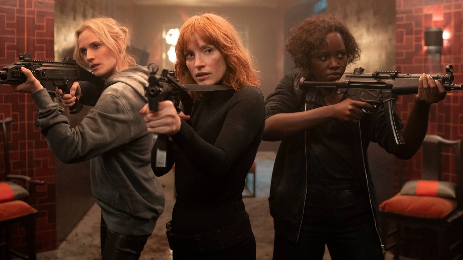 chastain kruger nyongo in new movie