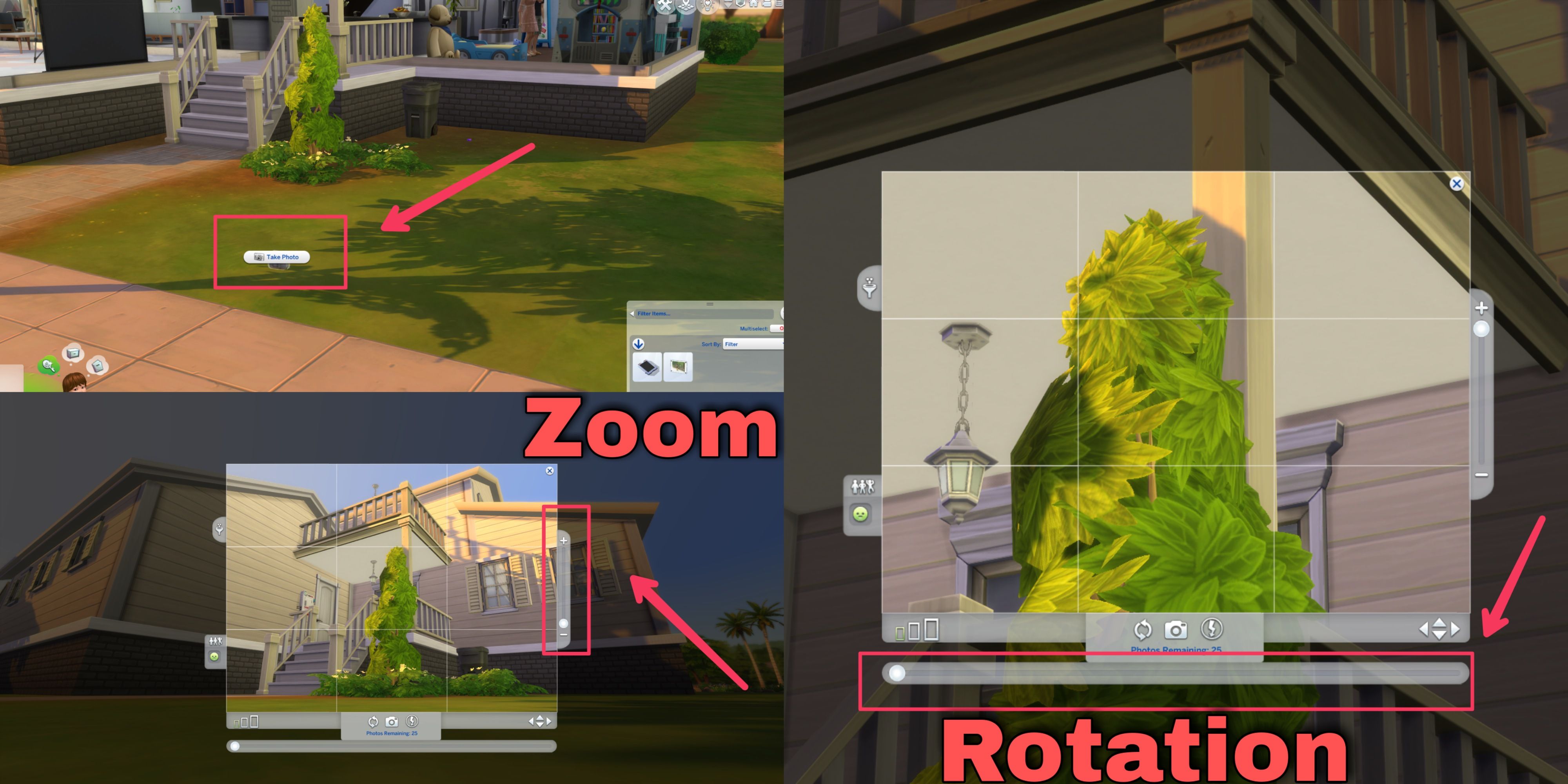 the iso love photos camera options in the sims 4