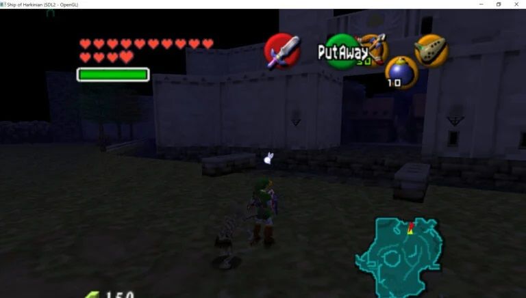 Screenshot from the Ocarina of Time reverse-engineered fan project.