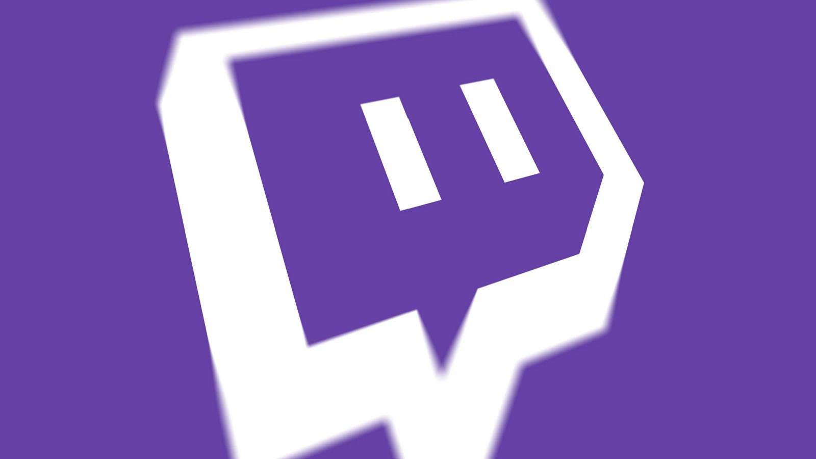 The Twitch logo on a bright purple background.