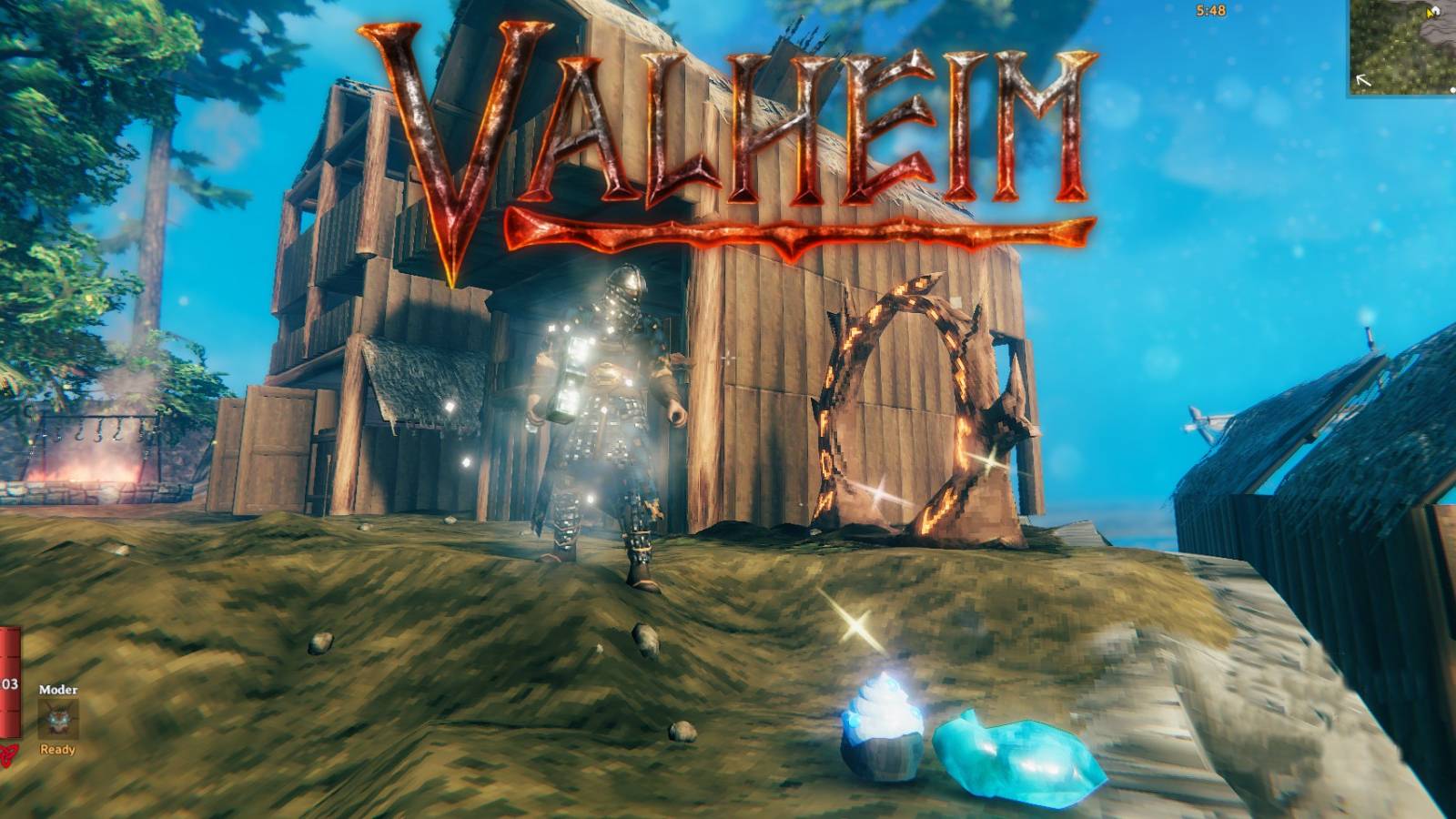 valheim logo and eyescream