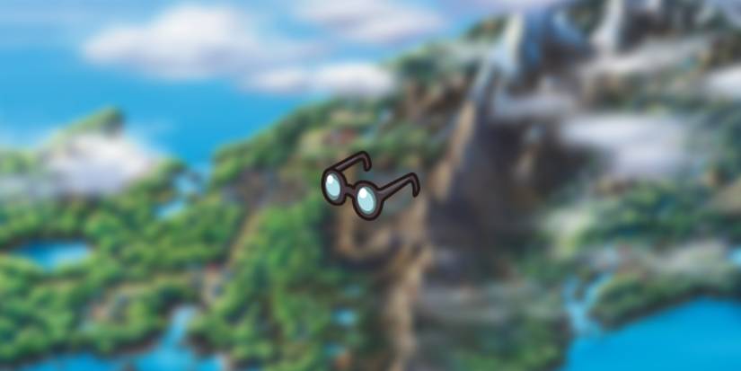 wise glasses on blurry sinnoh background