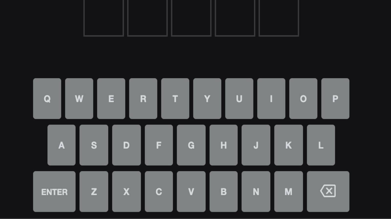 wordle keyboard picture