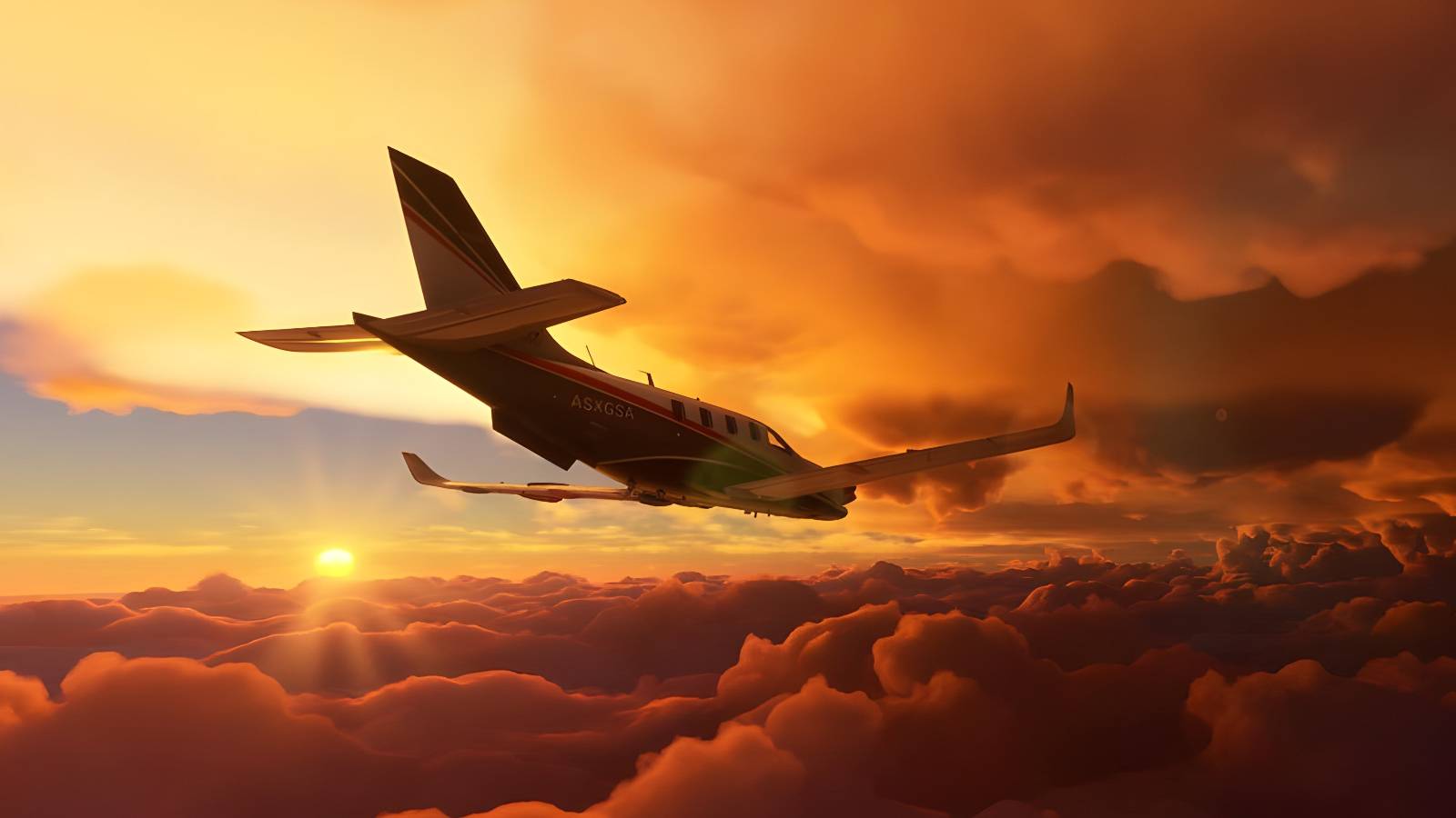 Microsoft Flight Simulator Sunset