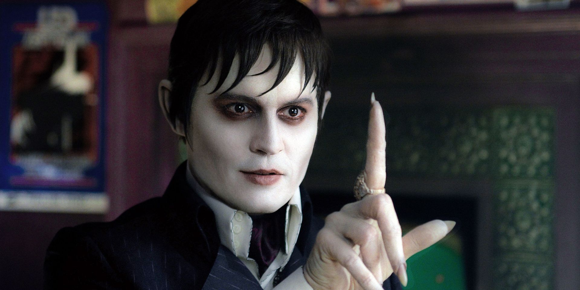 Johnny Depp as Barnabas vampire in Dark Shadows