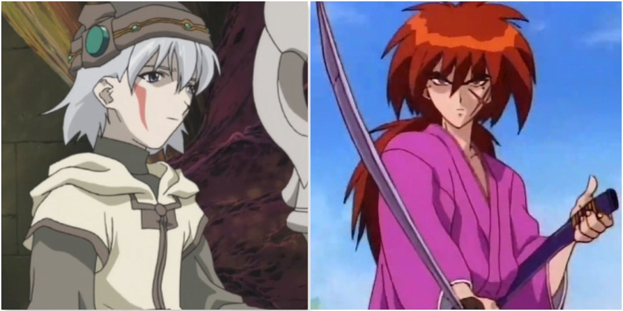 Tsukasa from .hack//Sign and Kenshin from Ruroni Kenshin