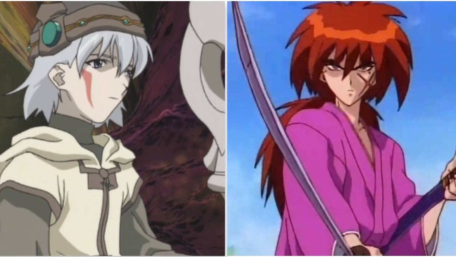 Tsukasa from .hack//Sign and Kenshin from Ruroni Kenshin