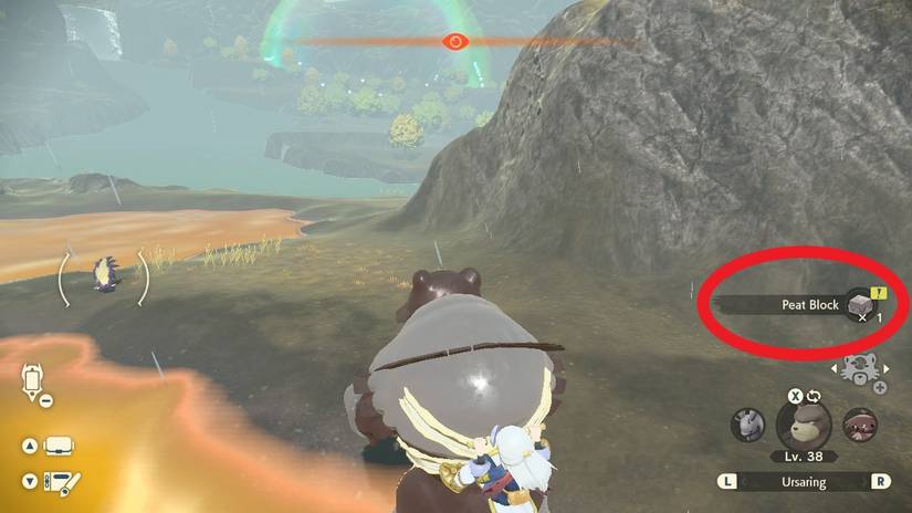 pokemon legends arceus how to evolve ursaring into ursaluna crimson mirelands peat block ride ursaluna find treasure full moon lunar cycle teddiursa ursaring locations