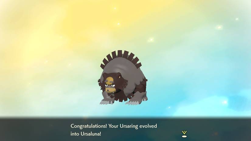 pokemon legends arceus how to evolve ursaring into ursaluna crimson mirelands peat block ride ursaluna find treasure full moon lunar cycle teddiursa ursaring locations