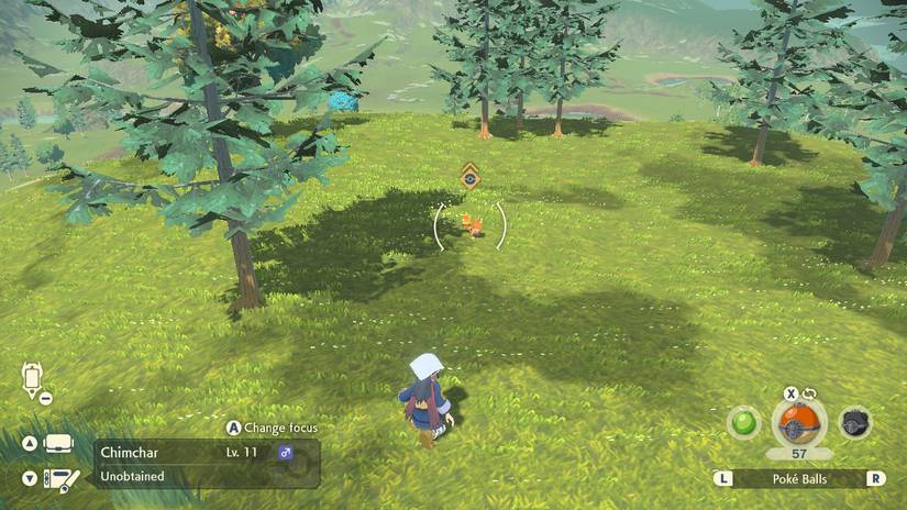 pokemon legends arceus how where to get an early chimchar monferno alpha pokemon deertrack heights obsidian fieldlands mysterious will-o-the-wisp