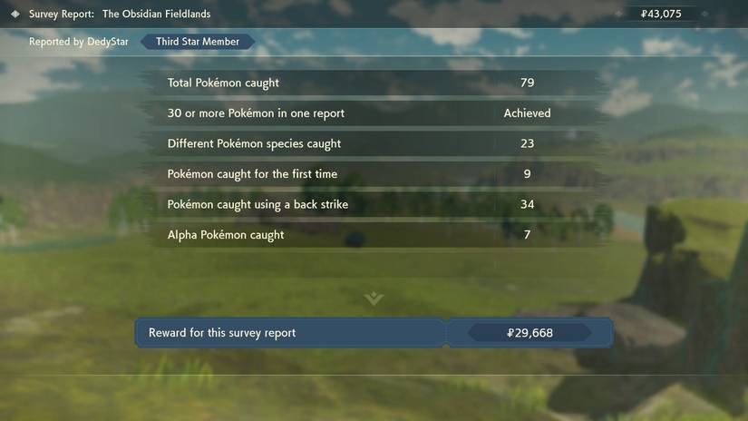 pokemon legends arceus how to level up fast pokemon party alpha capture many pokemon experience candy grit items rank up survey corps satchel space harvest