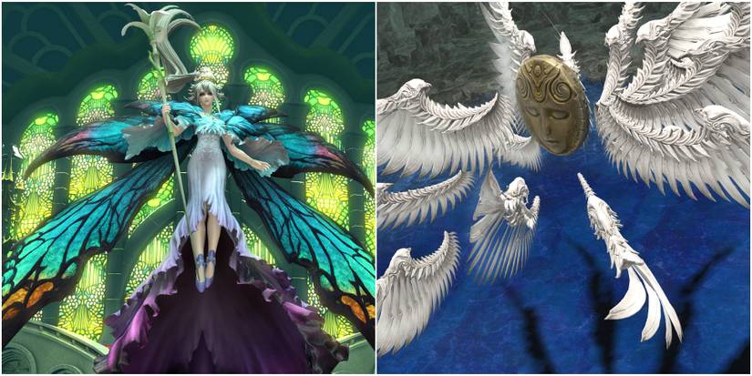 Split image of Titania and Storge.