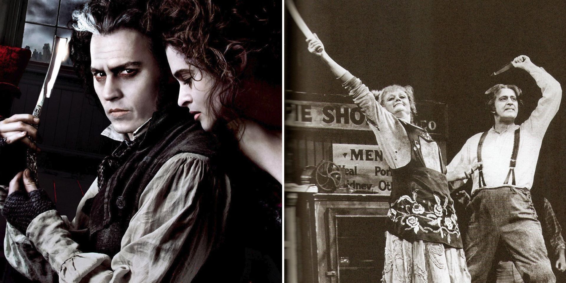 Tim Burton's and Stephen Sondheim's productions of Sweeney Todd: The Demon Barber Of Fleet Street