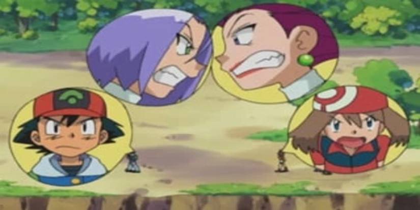 The Bicker The Better Pokemon Team Rocket arguing and Ash and May arguing
