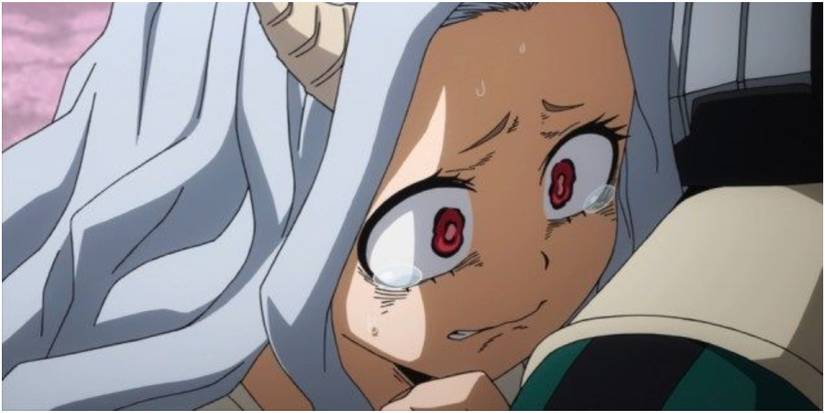 My Hero Academia A Scared Eri Hugging Midoriya