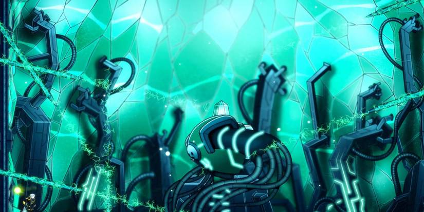 Aeterna Noctis - The player standing by a throne.