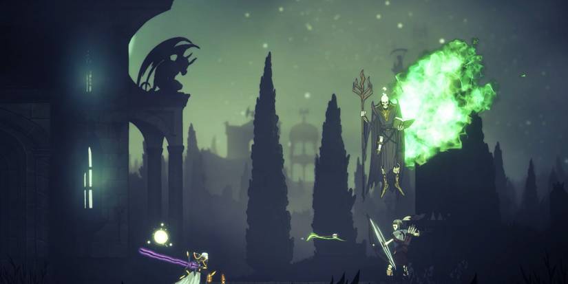 Aeterna Noctis - Fighting a bunch of undead monsters.