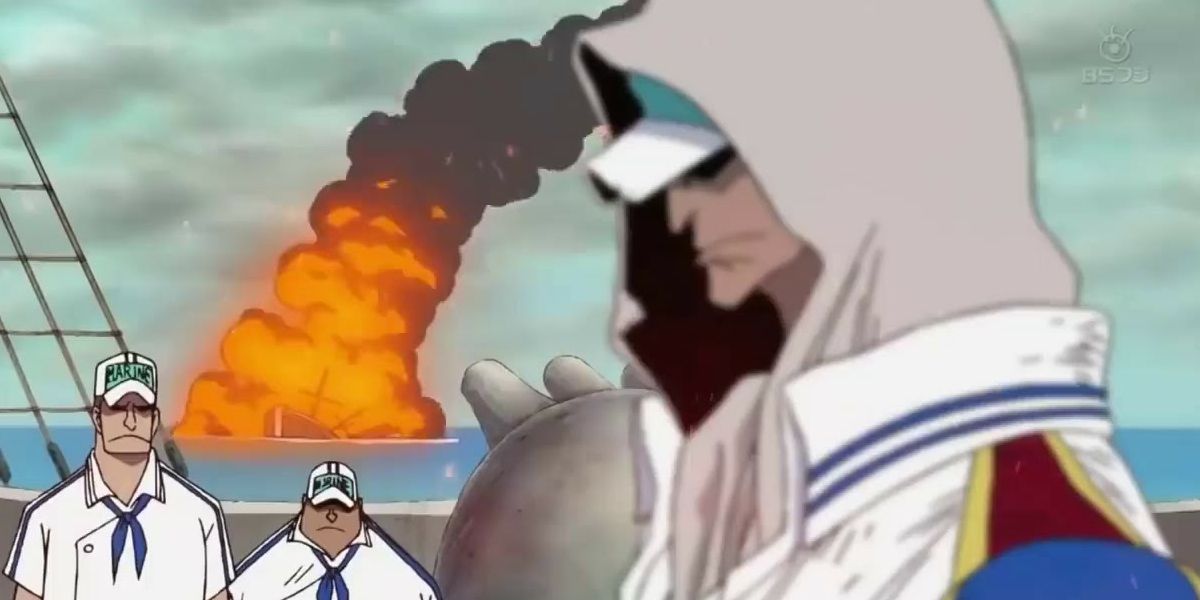 One Piece Akainu kills people of Ohara