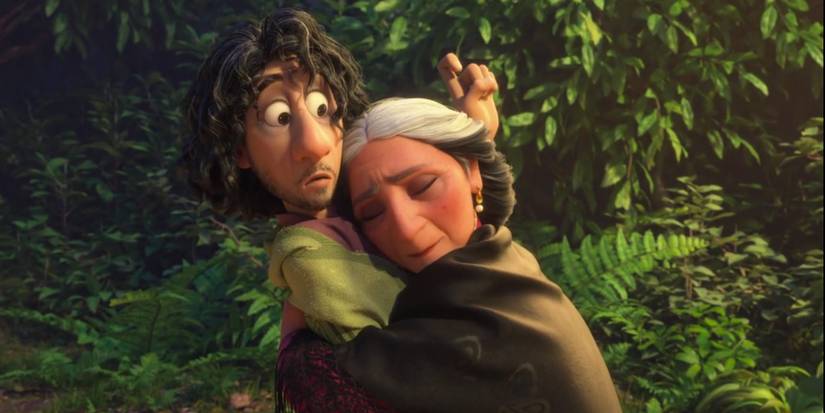 Alma hugs Bruno encanto disney