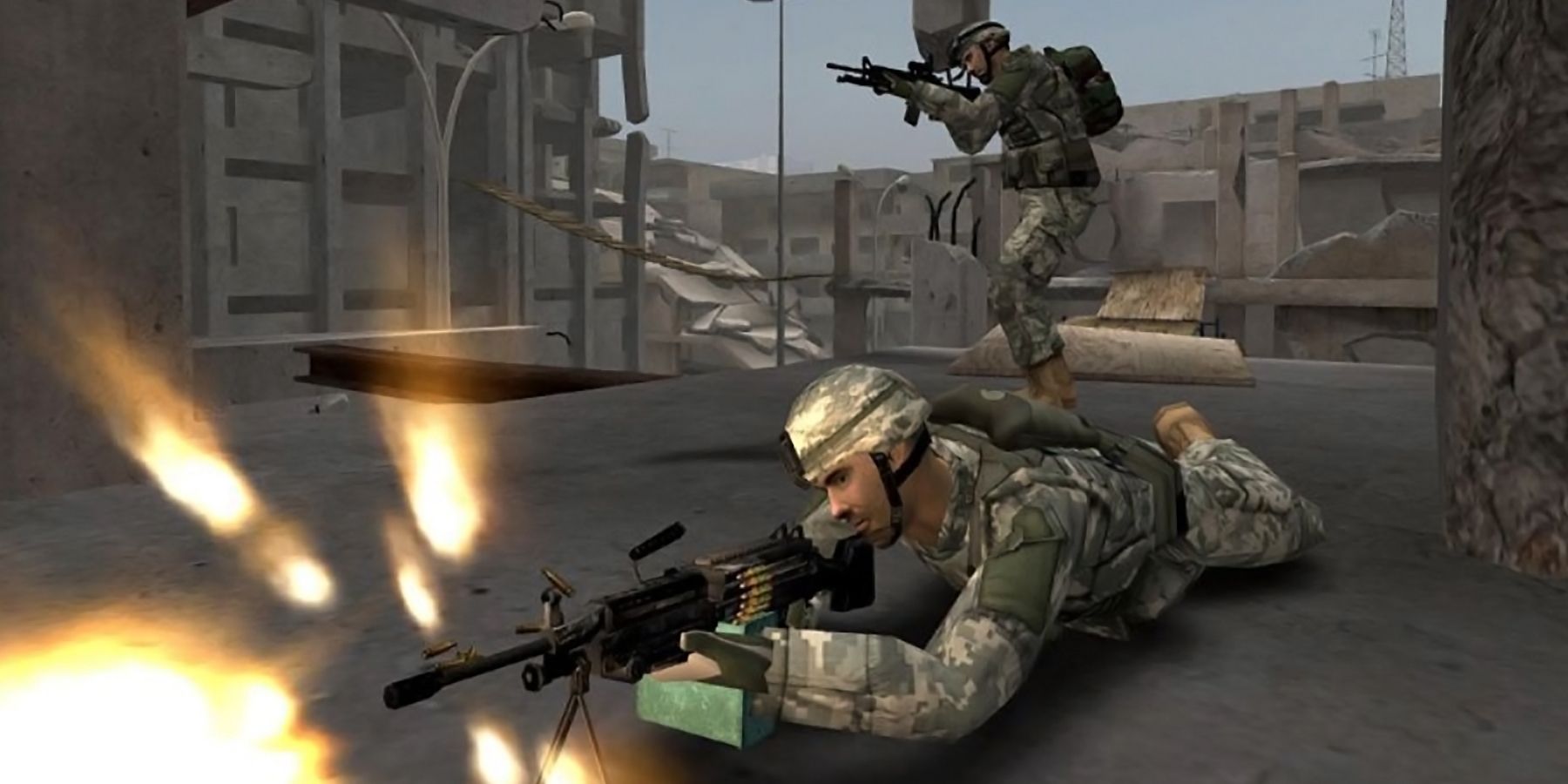 America's Army - Soldier shooting in prone